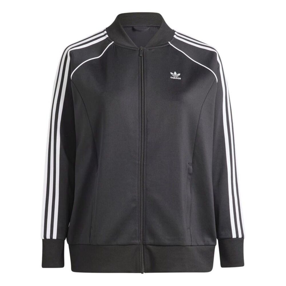 Adidas Womens/Ladies 3 Stripes Track Jacket / Black